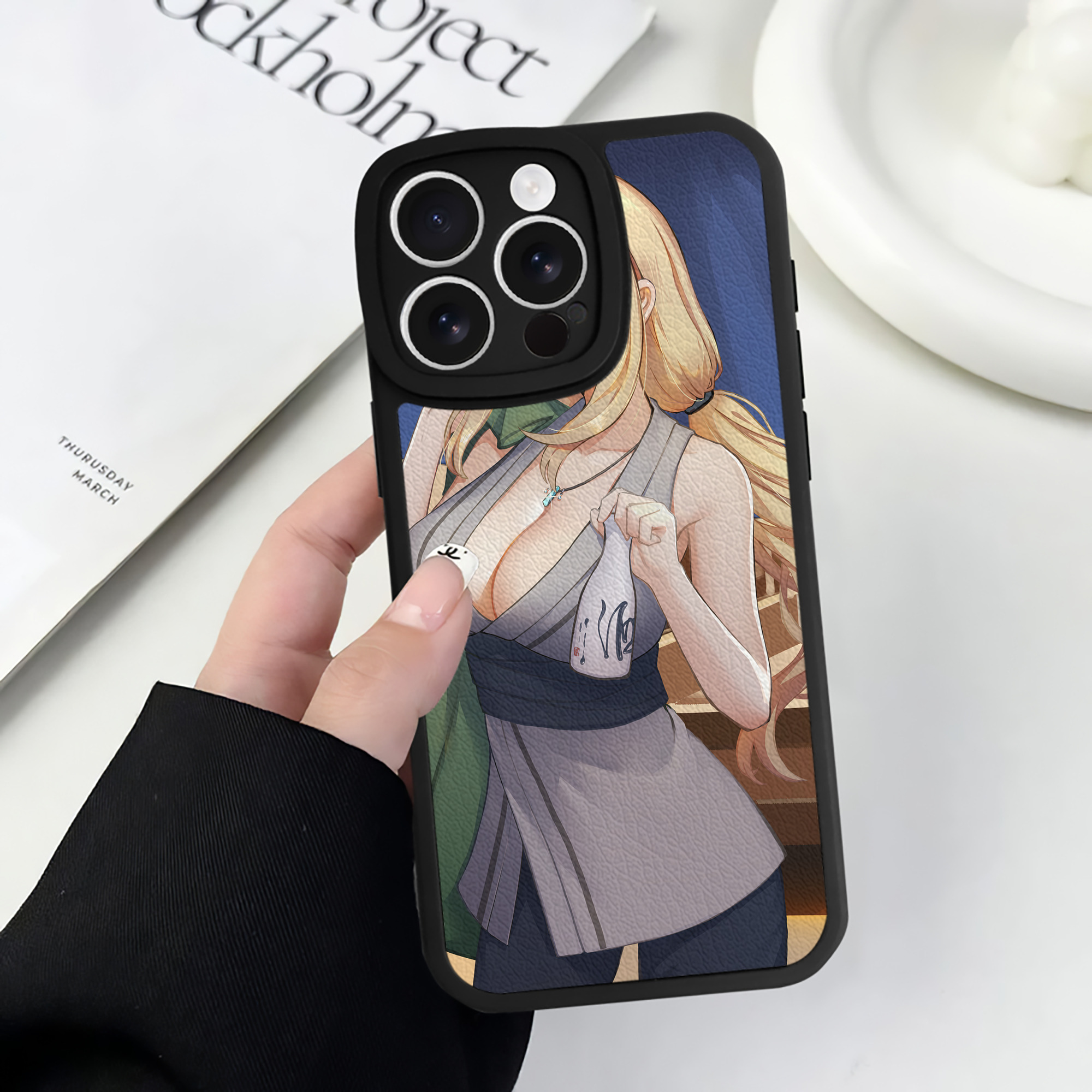 （画像用） NARUTO -ナルト- NARUTO -ナルト- 疾風伝 【iPhone 16シリーズ対応】シリコンスマホケース（レザー調） 材質：シリコン